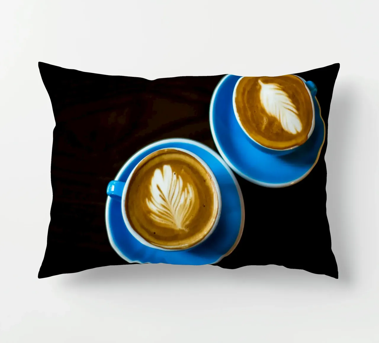 coppia di caffè latte art cuscino da cofa home