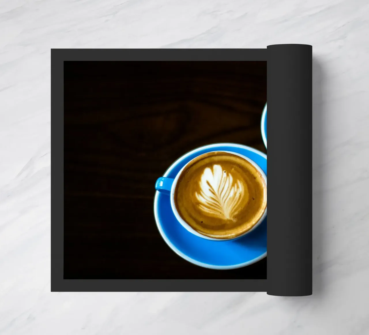 coppia di caffè latte art zerbino da cofa home