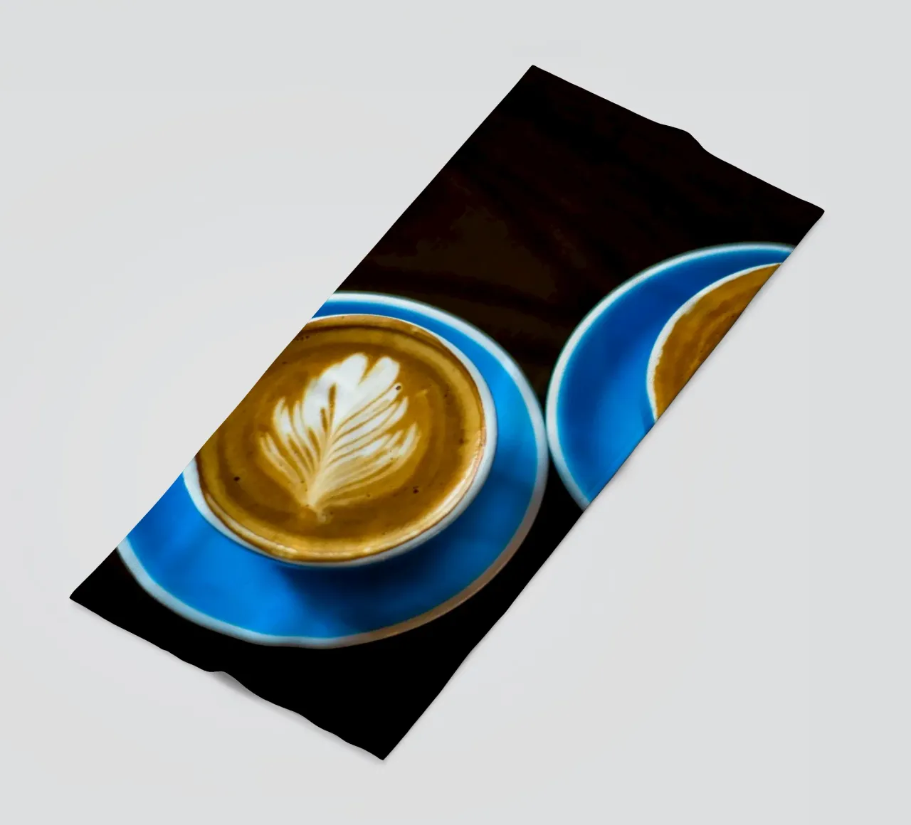 coppia di caffè latte art telo mare da cofa home