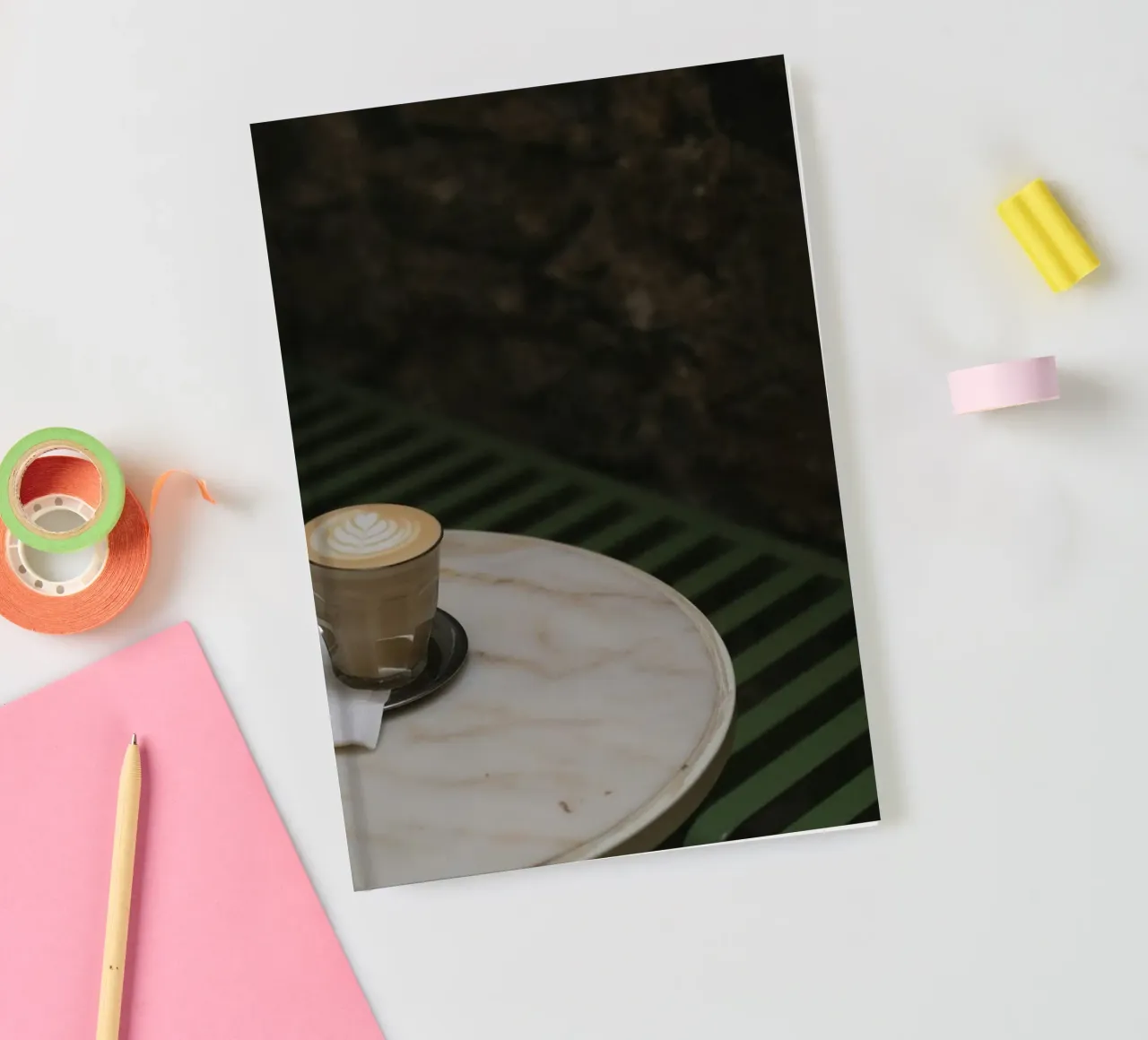 coffee marble table notebook by cofa home