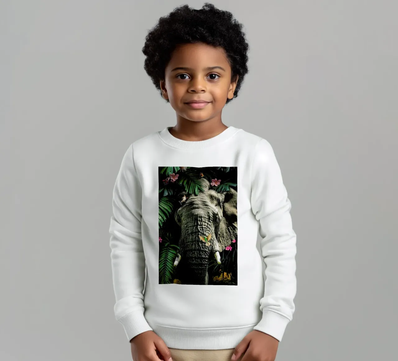 Elephant 5 kids sweatshirt by Wouter Rikken