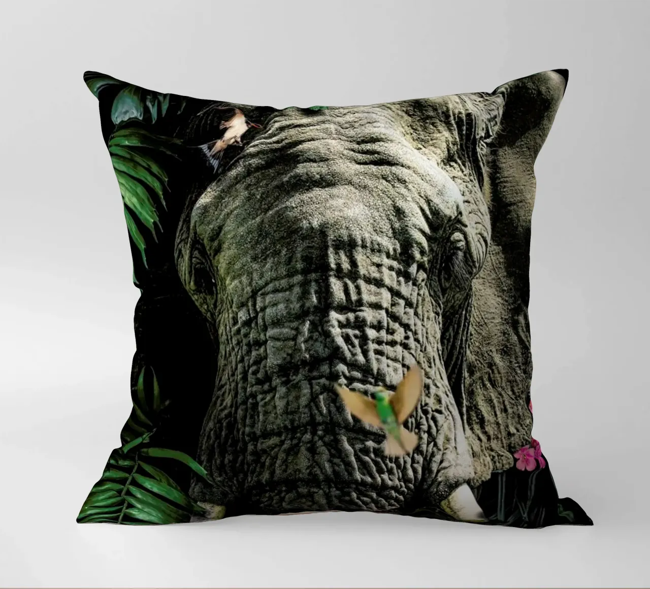 Elephant 5 decorative cushion by Wouter Rikken