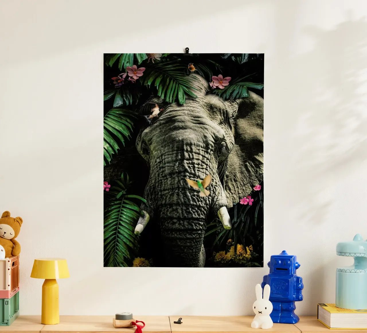 Elephant 5 poster con telaio in alluminio da Wouter Rikken