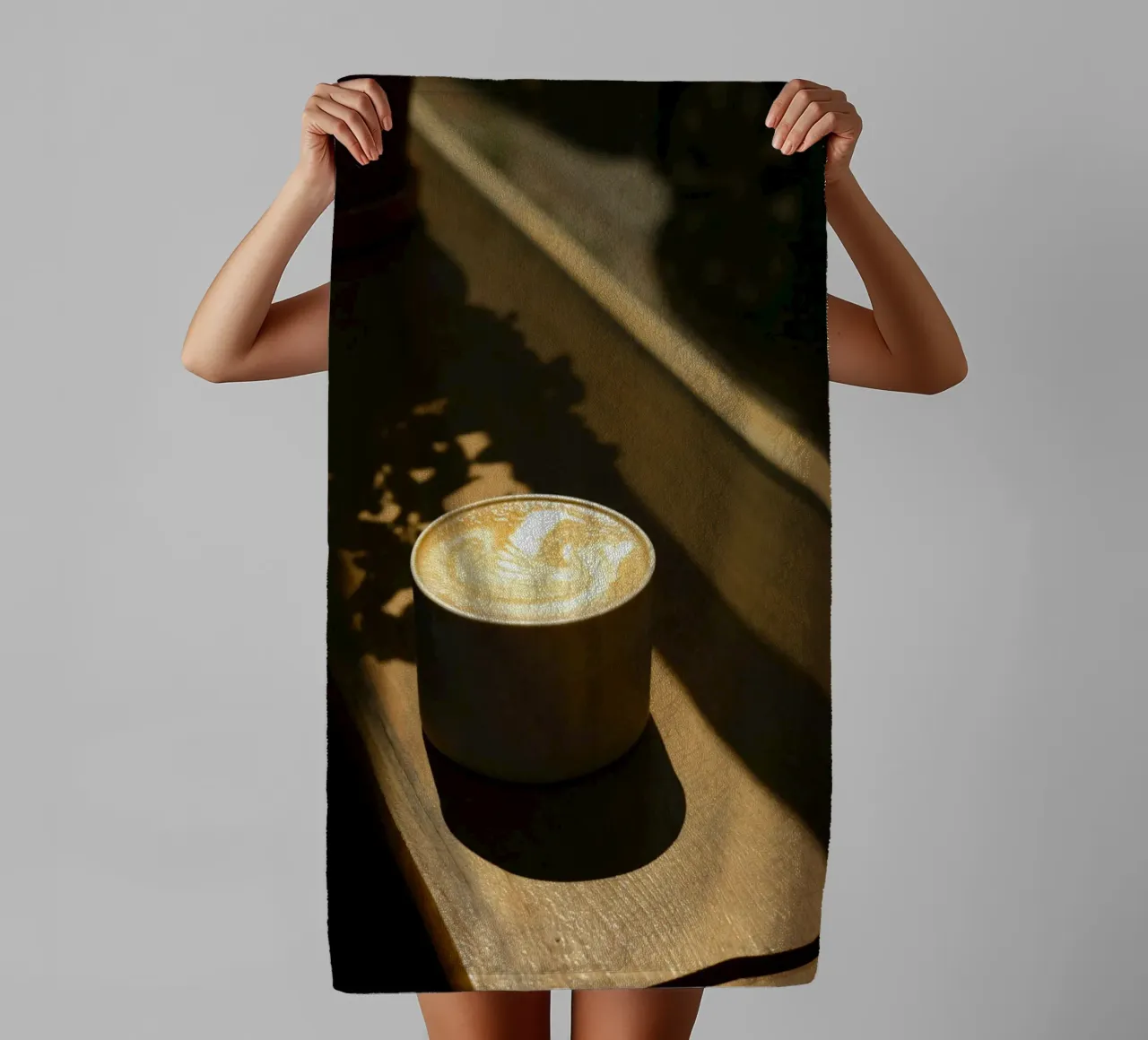 cappuccino wood towel by cofa home