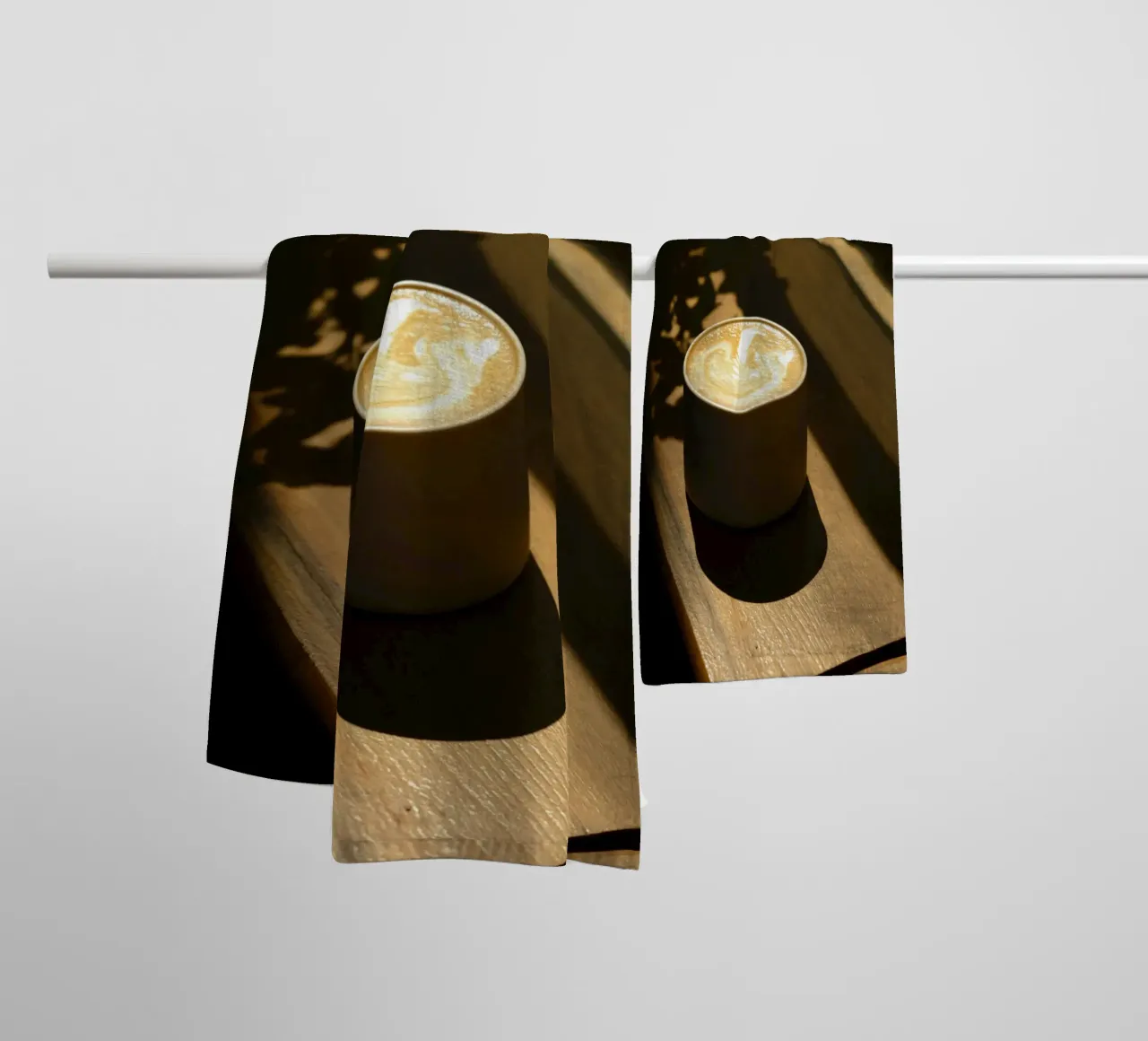 cappuccino wood towel by cofa home