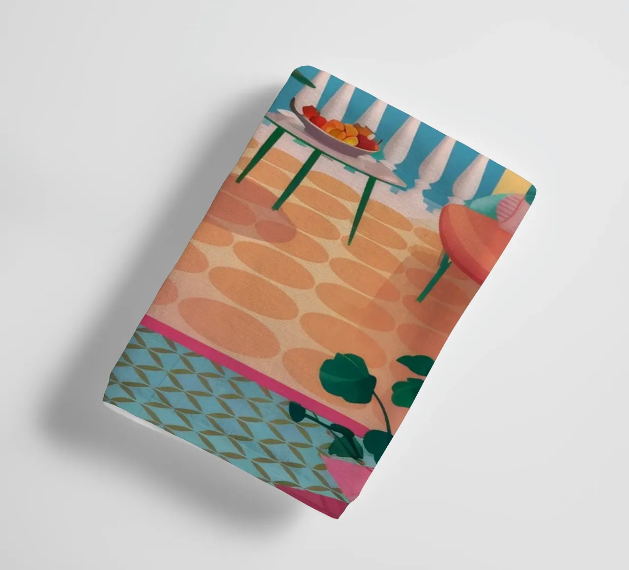 Chambre rose vue mer serviette de bain de FadeAura