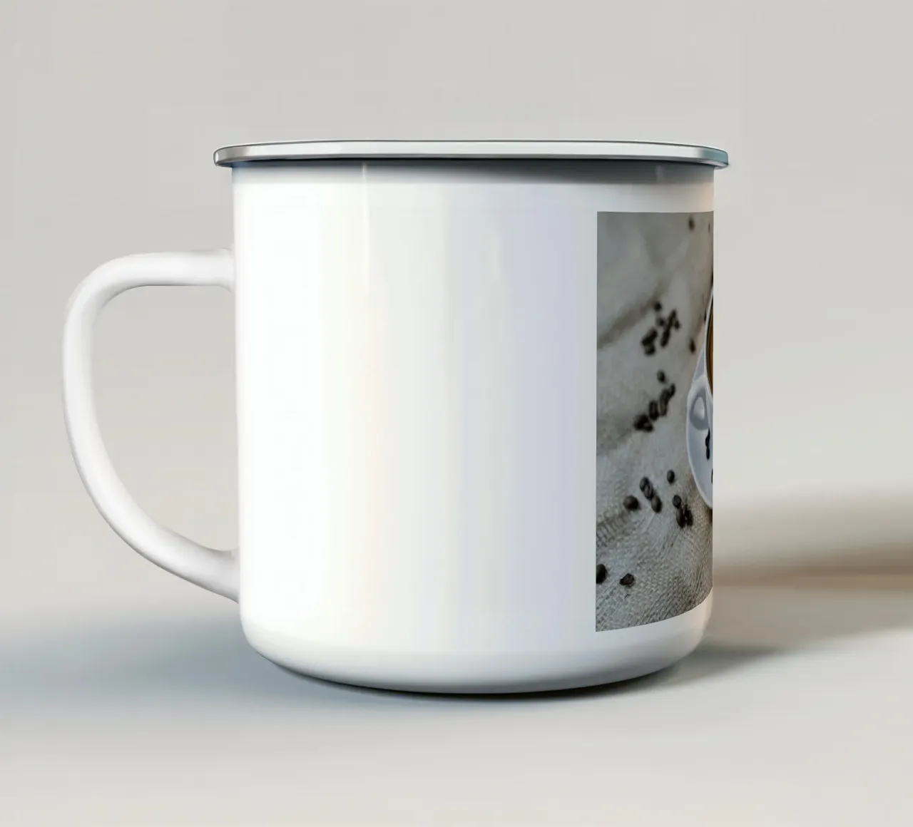 schiuma per caffetteria tazza in smalto da cofa home