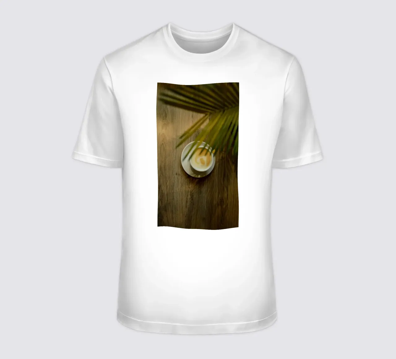 caffè latte art sotto licenza t-shirt da cofa home