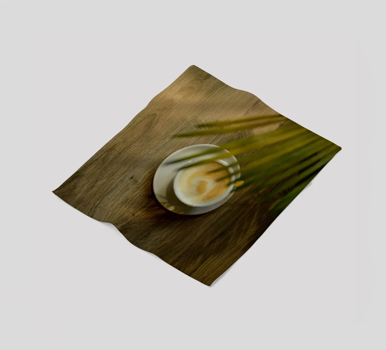 caffè latte art sotto licenza coperta in pile da cofa home