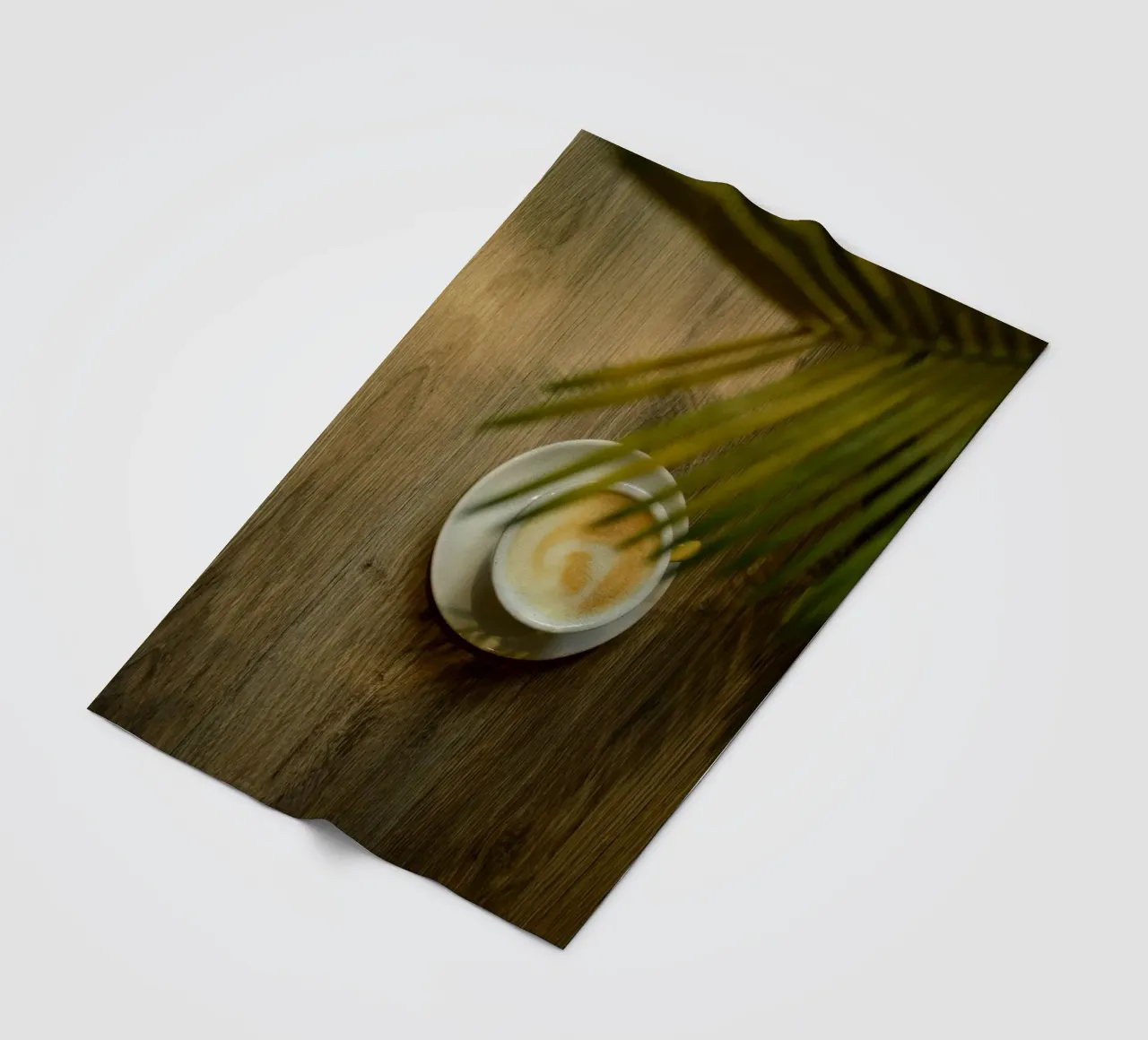 caffè latte art sotto licenza coperta in pile da cofa home