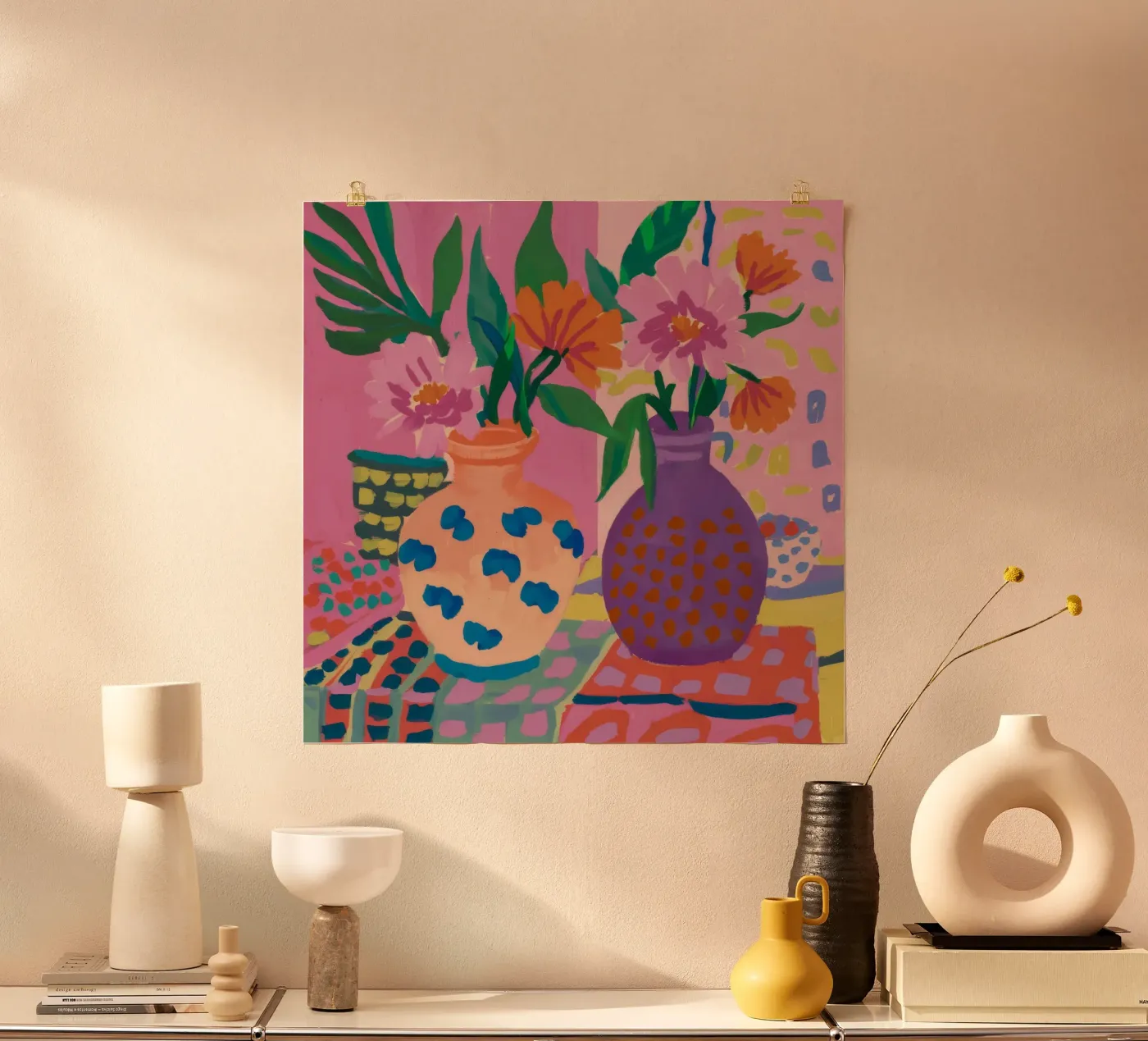 Pattern Mix Bouquet poster by Pan Denim