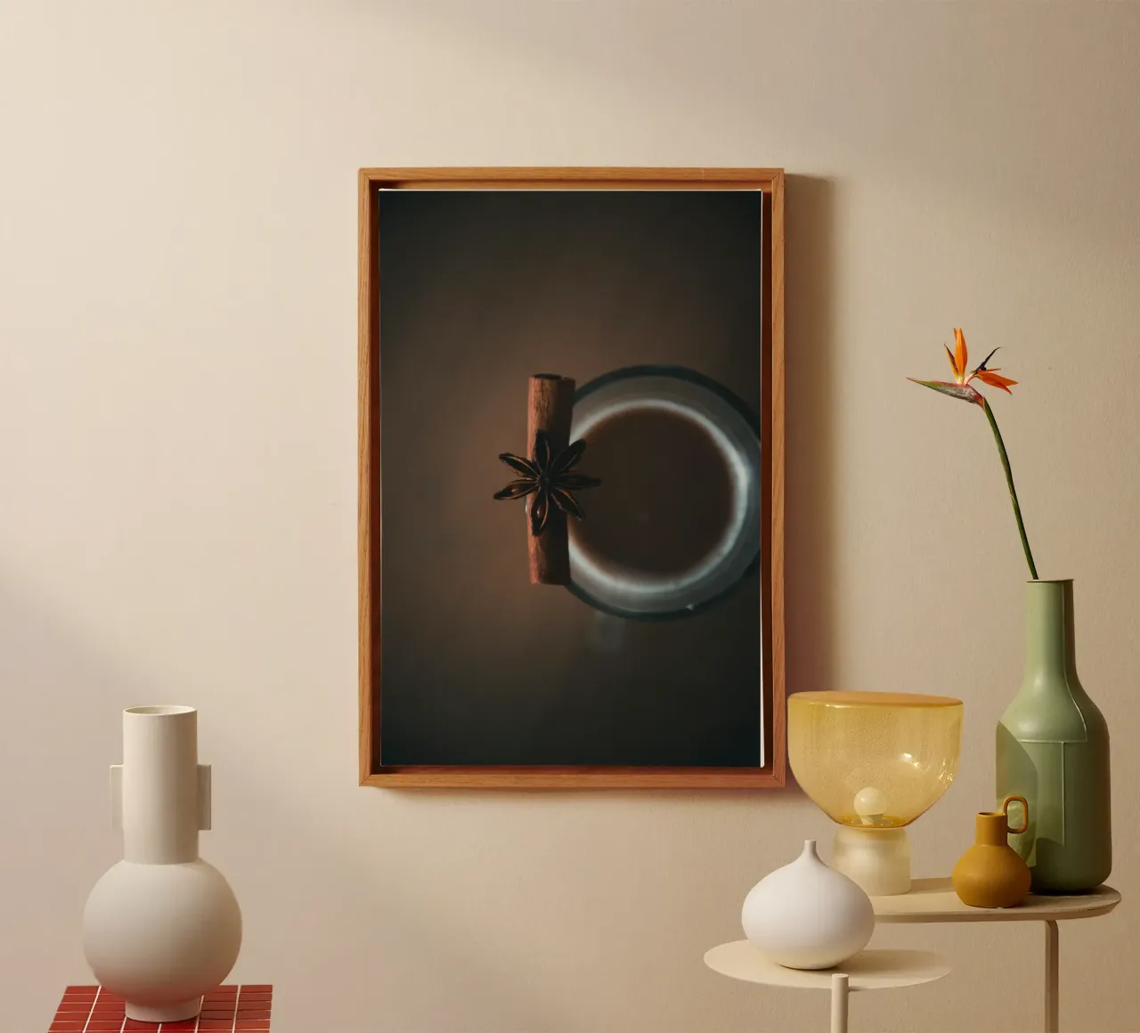 Zimt-Sternanis Leinwand von cofa home