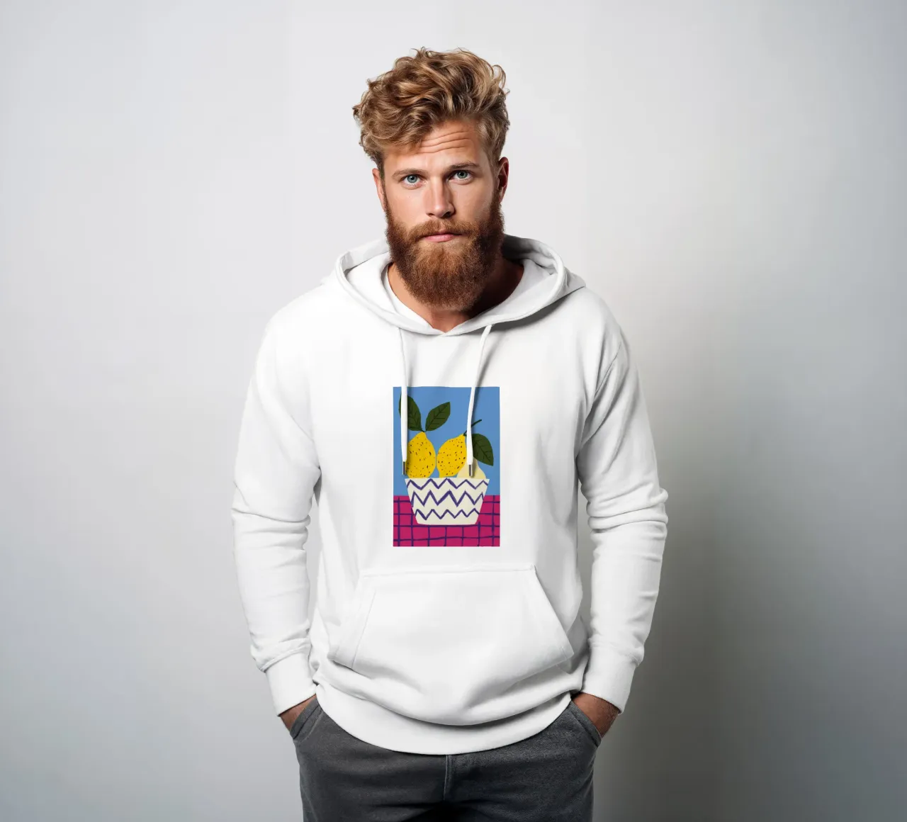 Pere in vaso a zig zag felpa con cappuccio da Haven Fantasy