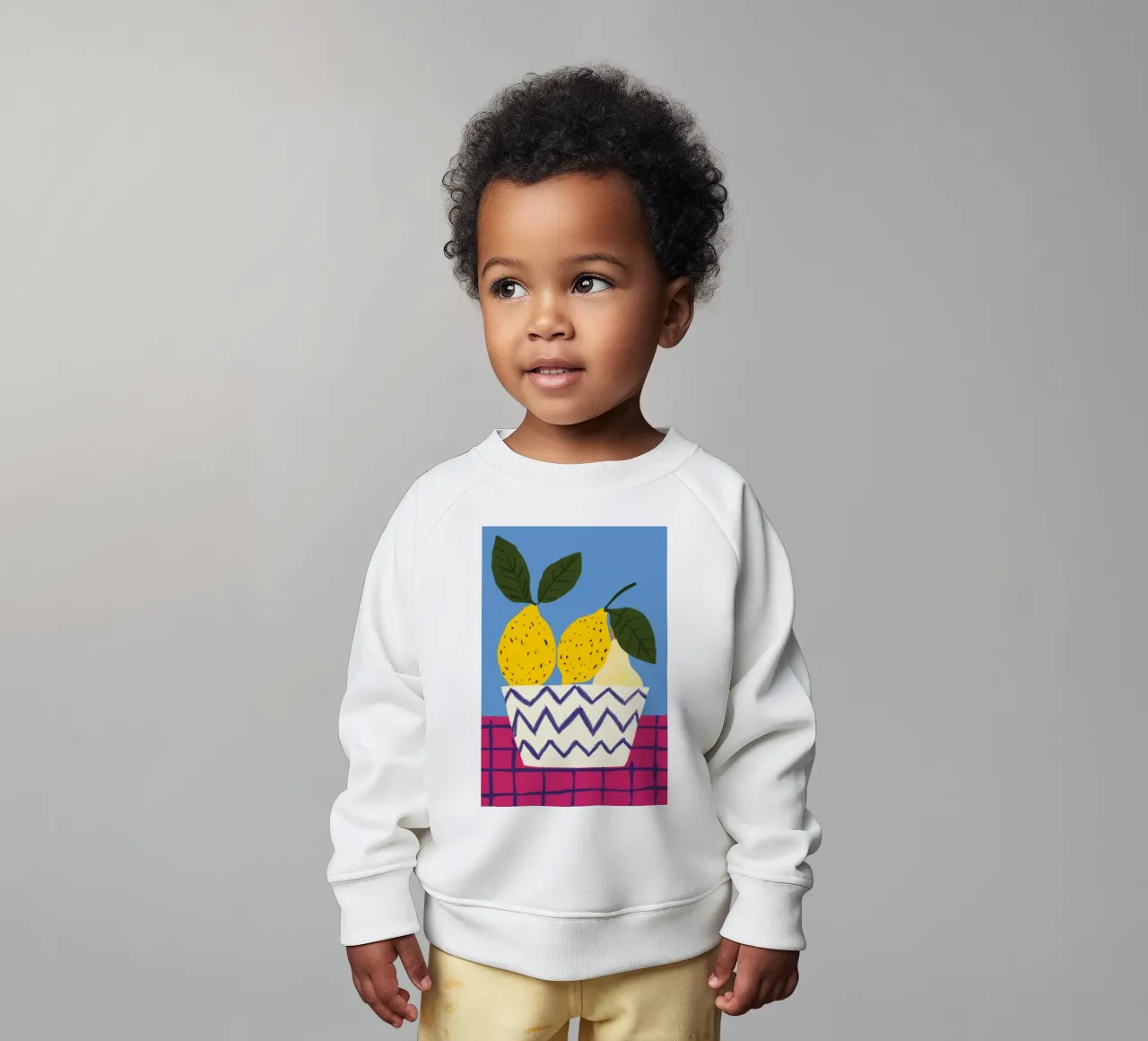 Zigzag Pot Pears baby sweatshirt by Haven Fantasy