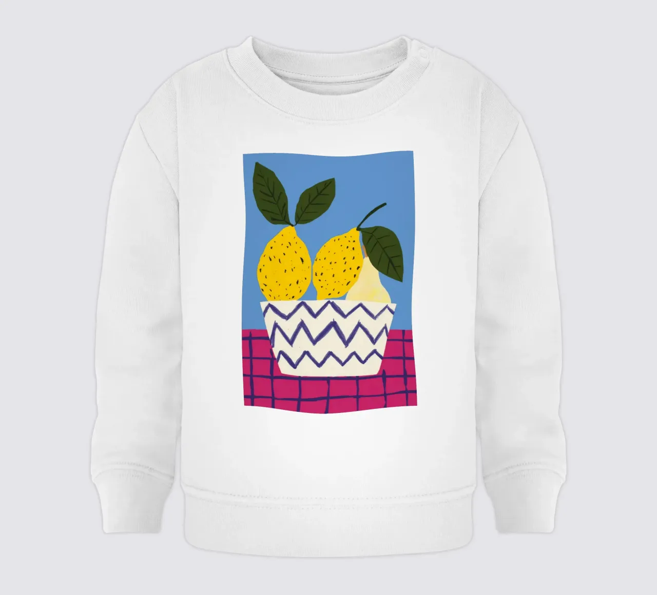 Zigzag Pot Pears baby sweatshirt by Haven Fantasy