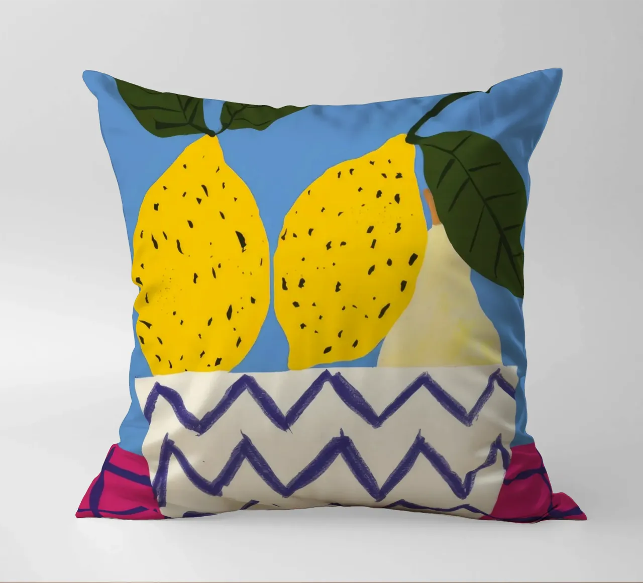 Pere in vaso a zig zag cuscino da Haven Fantasy