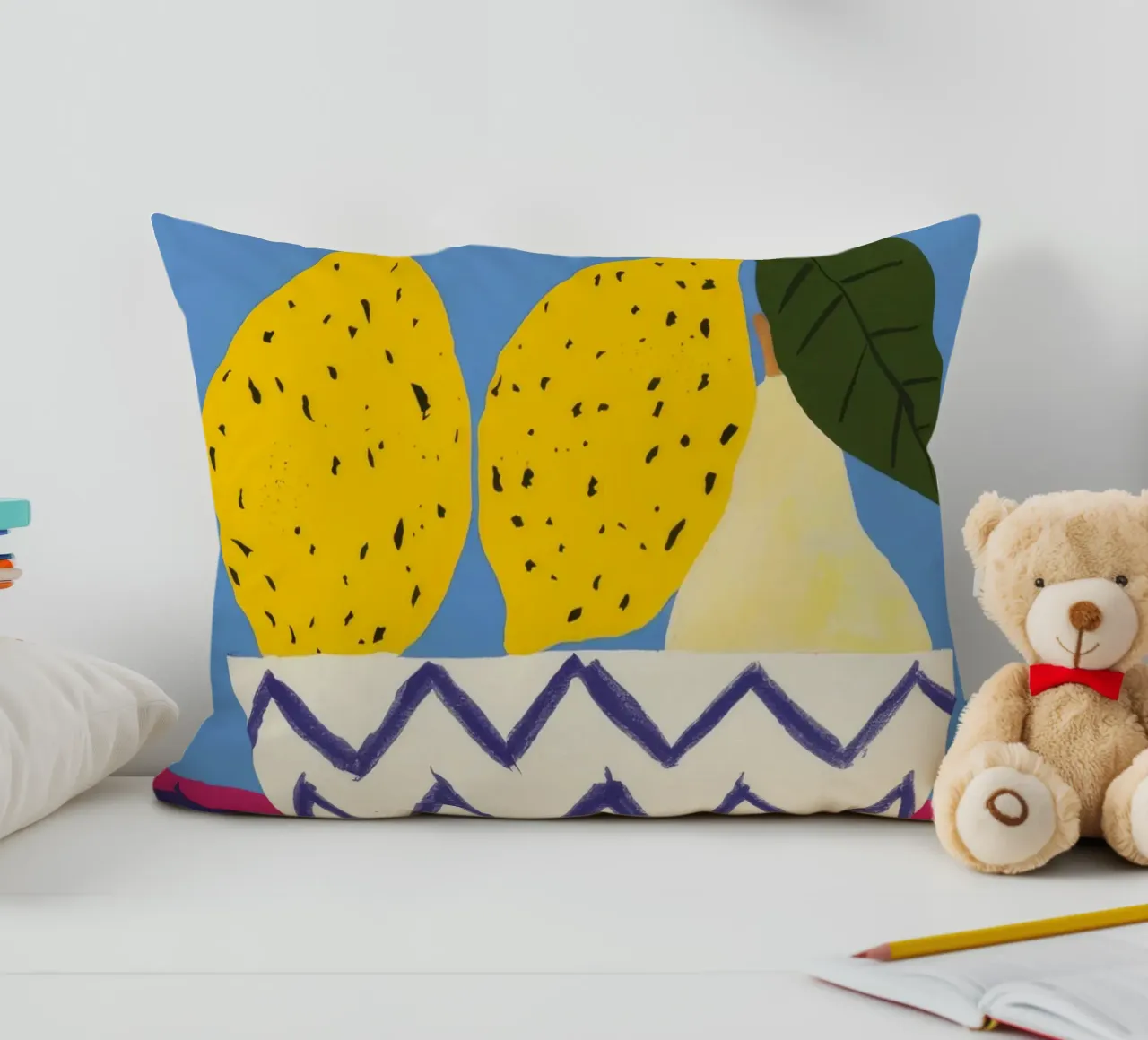 Pere in vaso a zig zag cuscino da Haven Fantasy