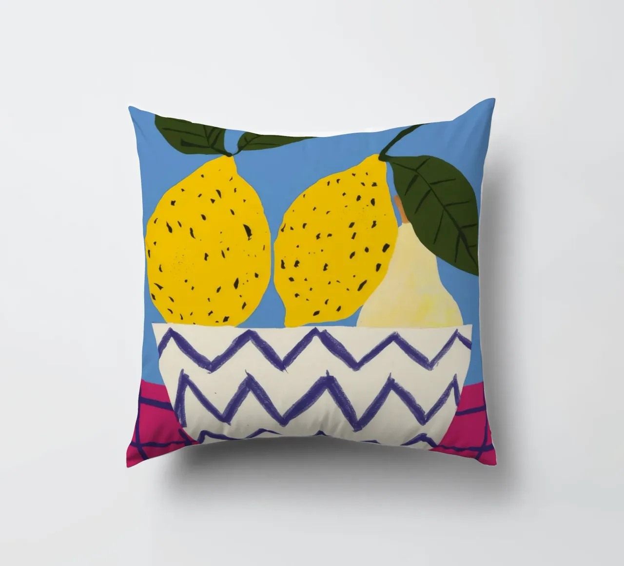 Pere in vaso a zig zag cuscino da Haven Fantasy