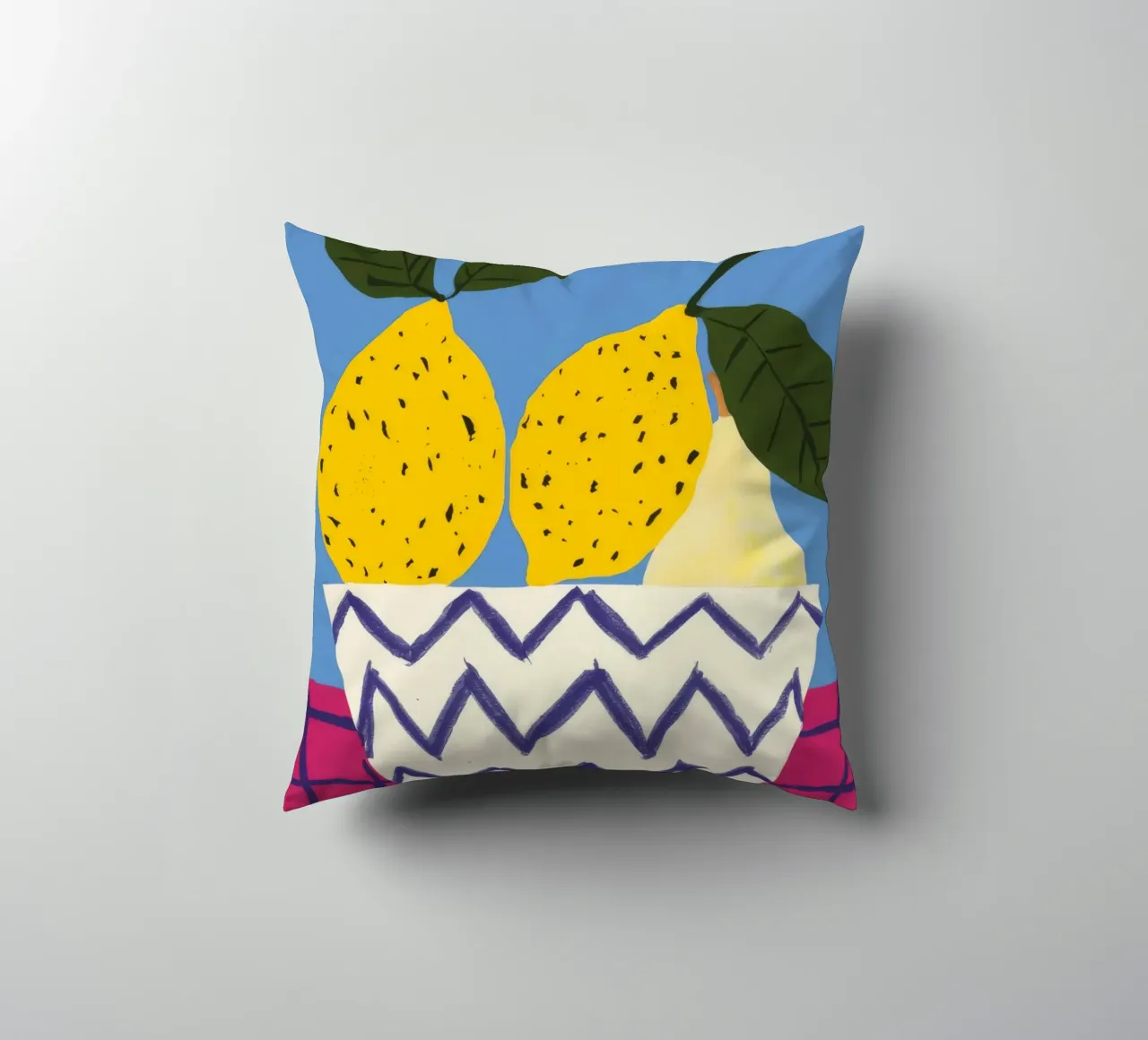 Pere in vaso a zig zag cuscino da Haven Fantasy