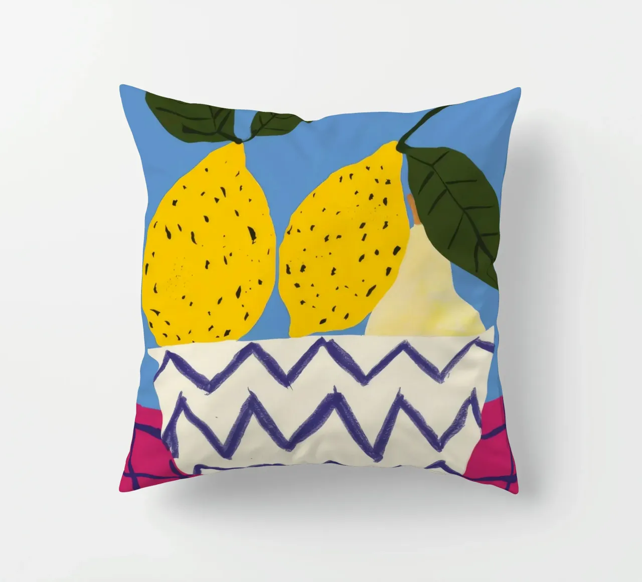 Pere in vaso a zig zag cuscino da Haven Fantasy