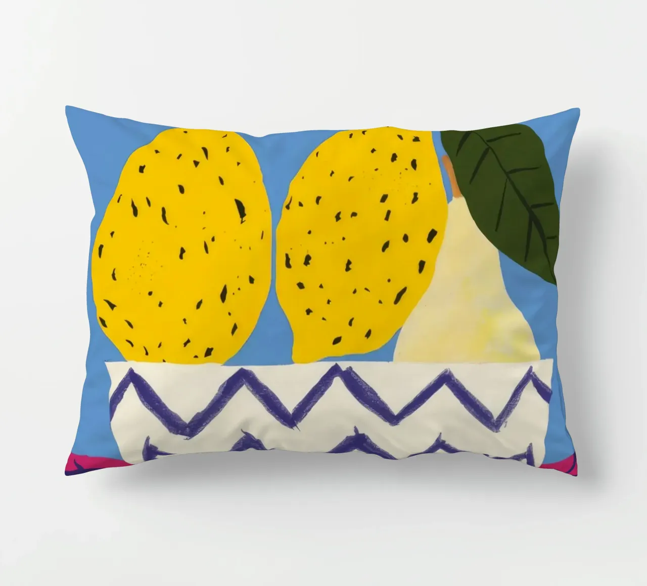 Pere in vaso a zig zag cuscino da Haven Fantasy