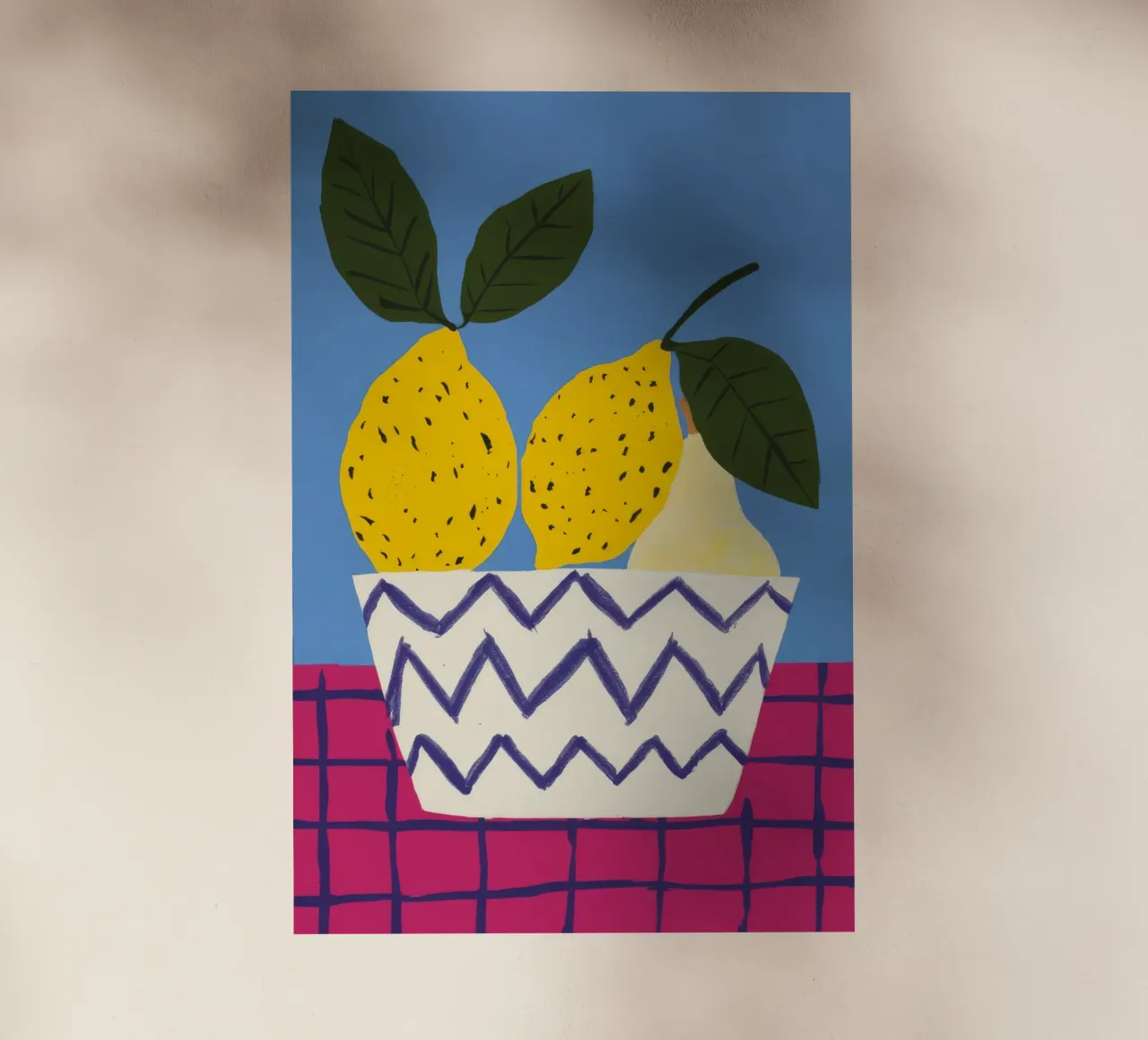 Pere in vaso a zig zag pellicola backlit da Haven Fantasy