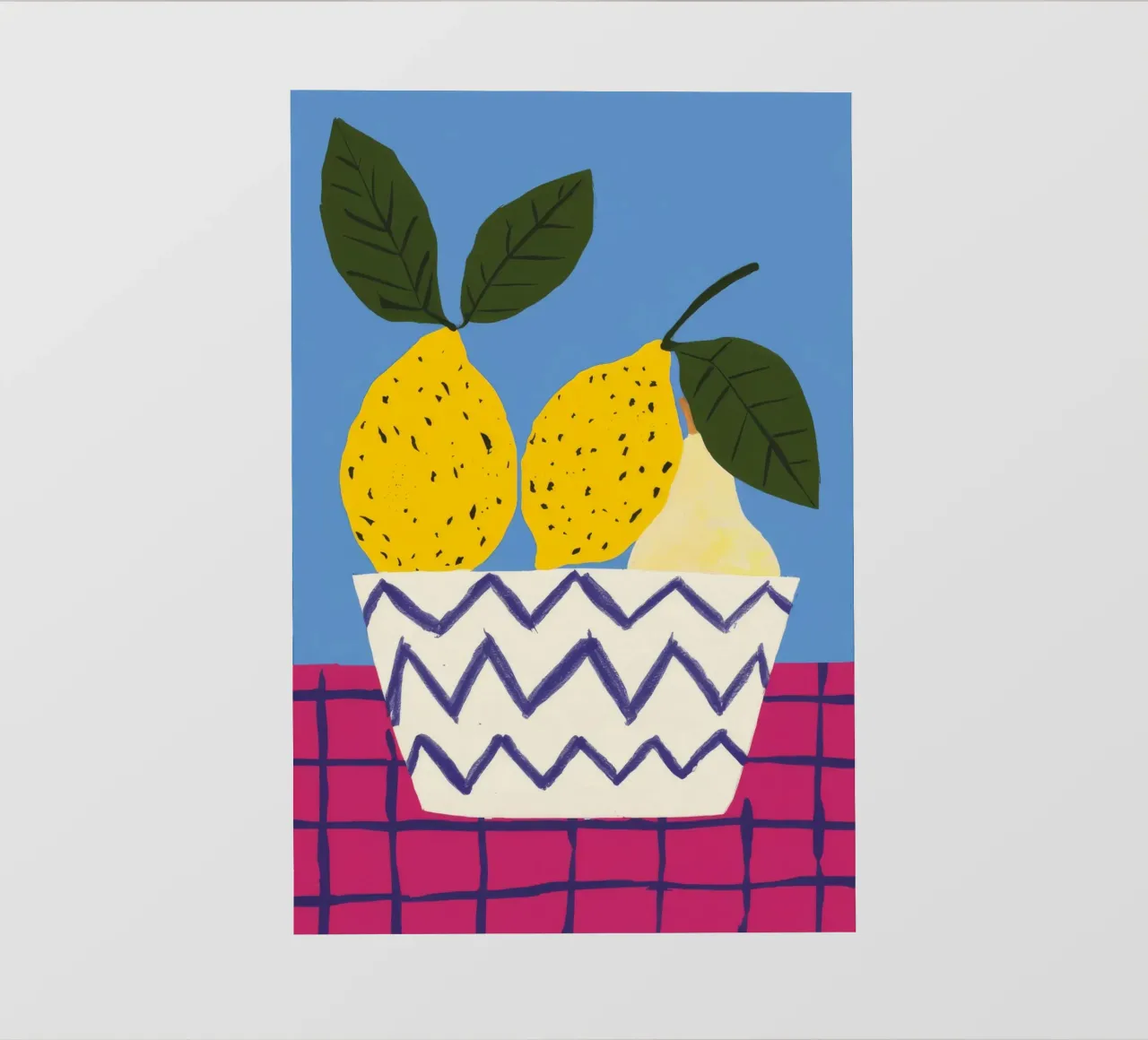 Pere in vaso a zig zag pellicola backlit da Haven Fantasy