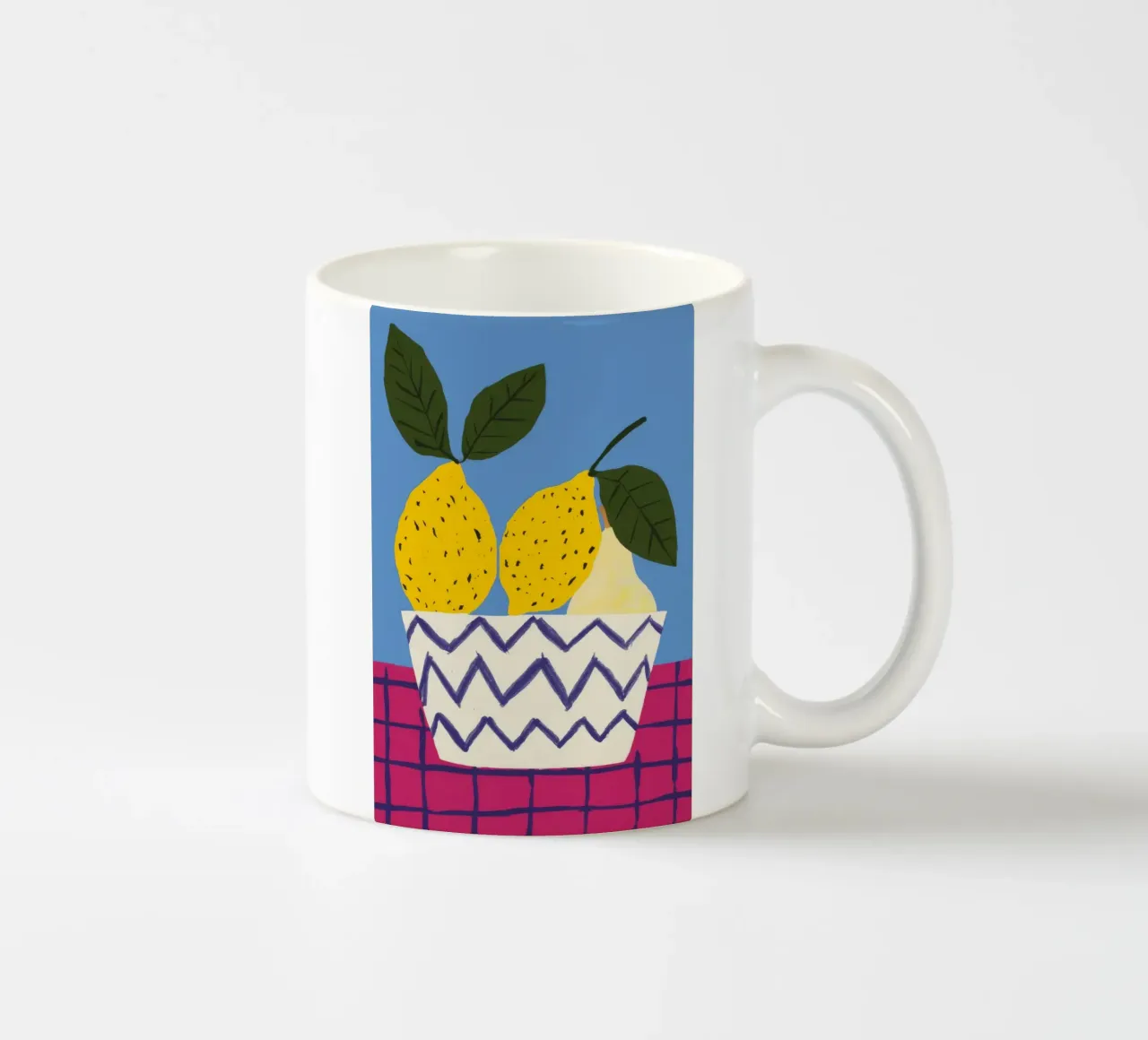 Pere in vaso a zig zag tazza in ceramica da Haven Fantasy