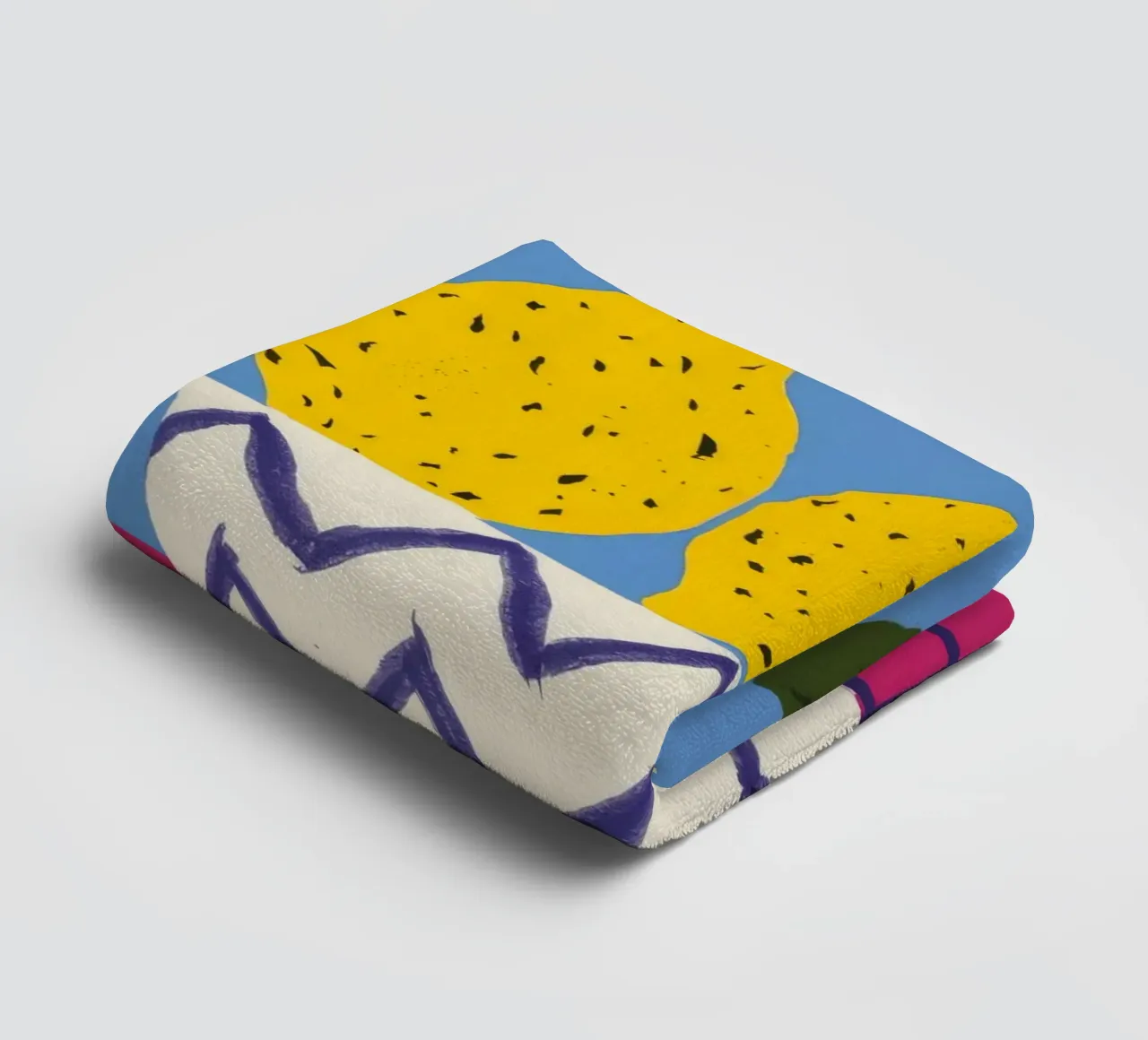 Pere in vaso a zig zag asciugamano da bagno da Haven Fantasy