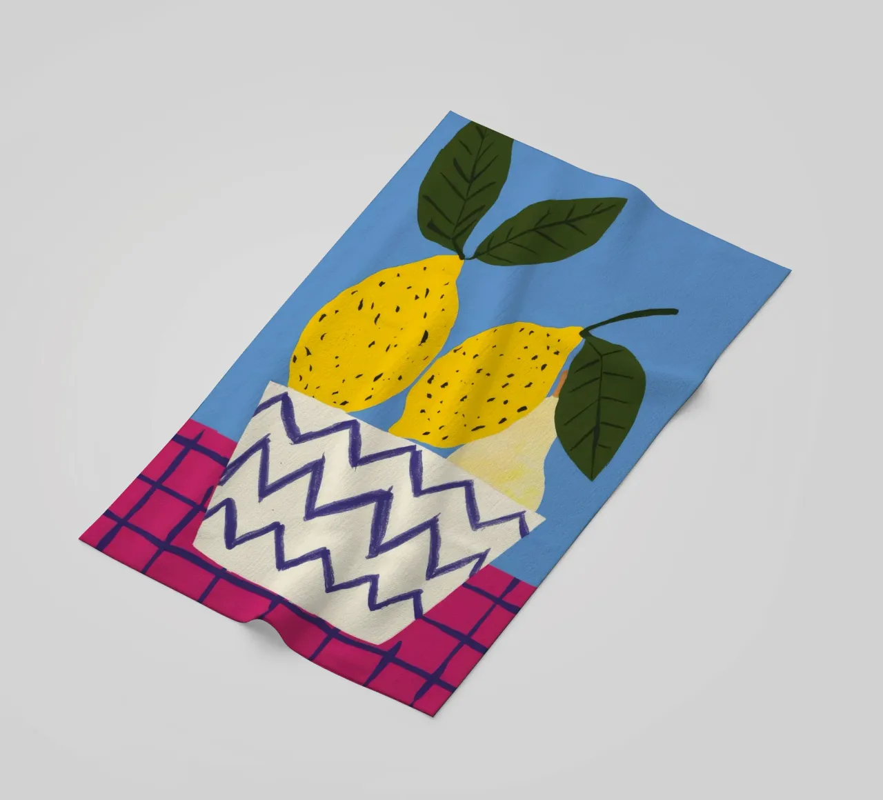 Pere in vaso a zig zag telo mare da Haven Fantasy