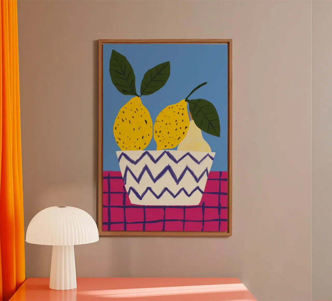 Pere in vaso a zig zag alluminio dibond da Haven Fantasy