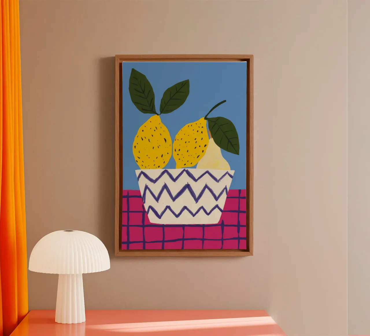 Pere in vaso a zig zag tela da Haven Fantasy