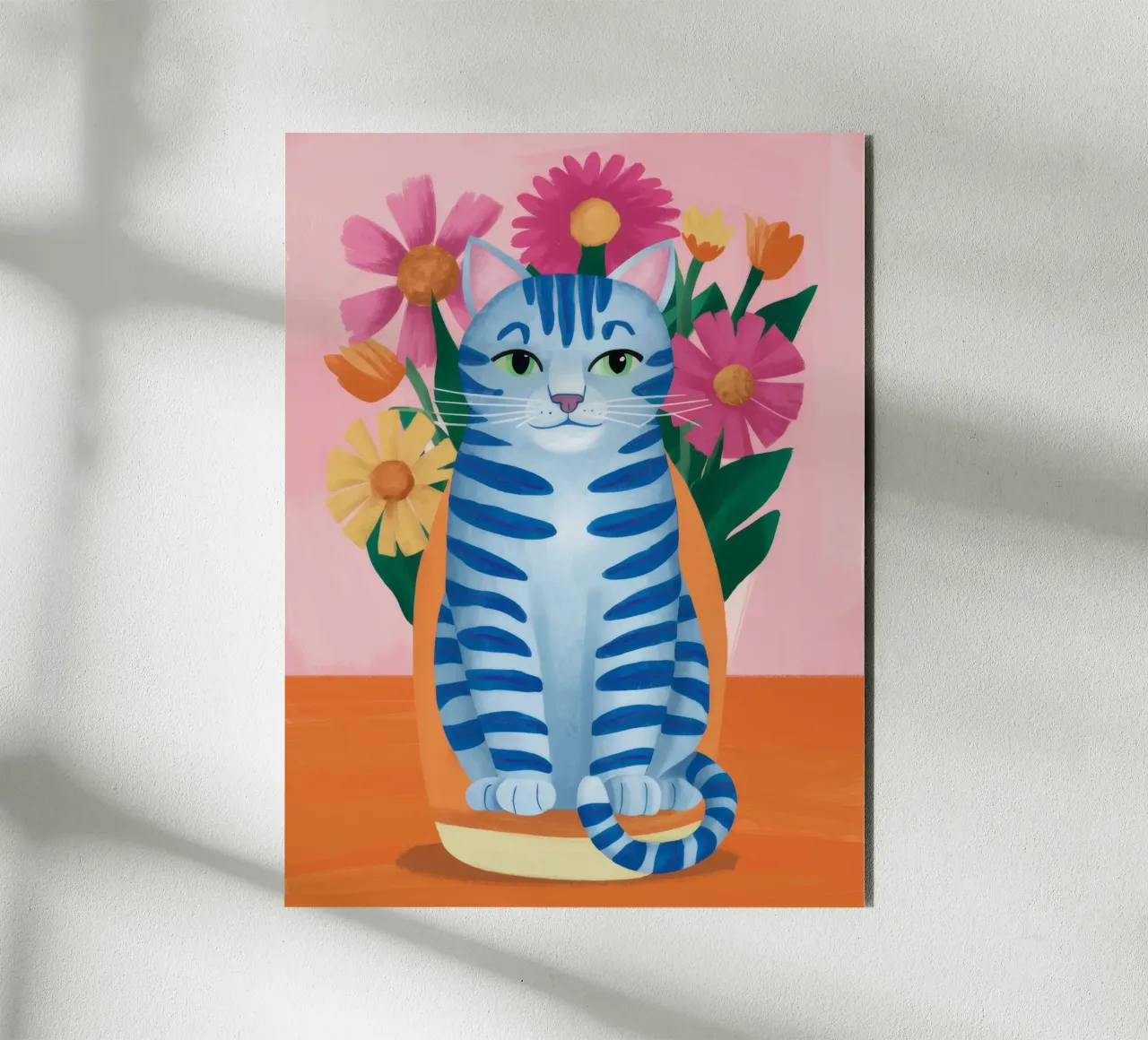 Azzurro Tabby Bloom alluminio dibond da Stone Decade