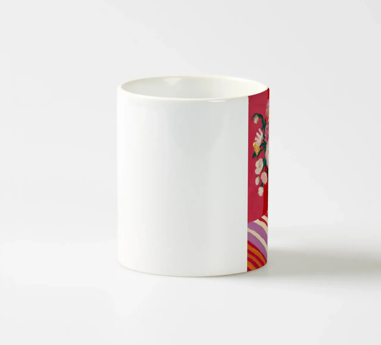 Tavolo a righe Radiance tazza in ceramica da Pan Denim