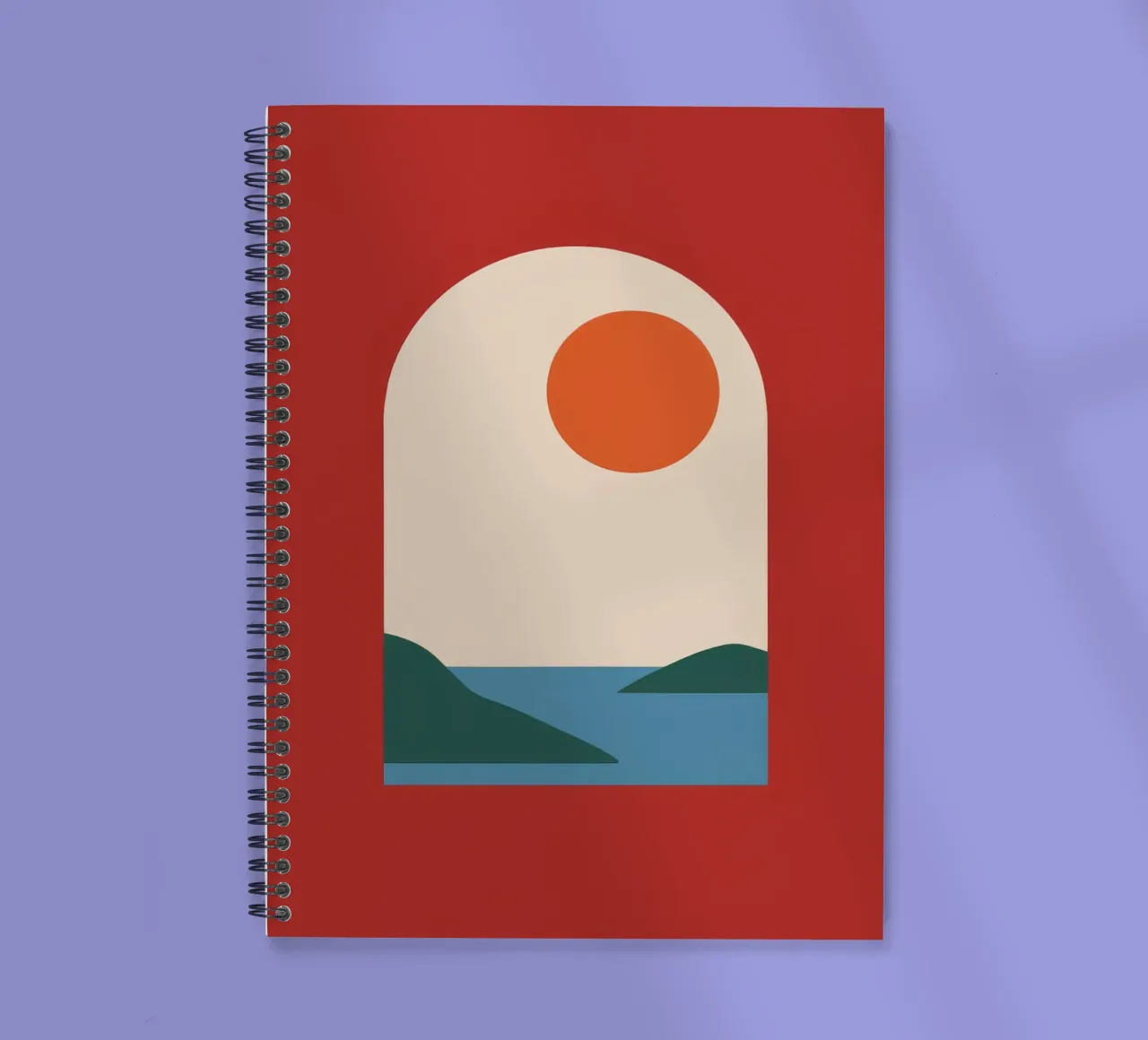 Arched Window Serenity spiral notebook by Haven Fantasy
