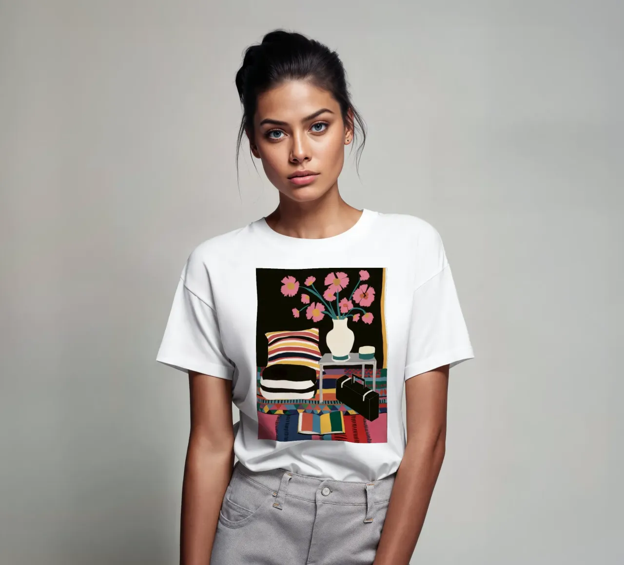 La quiete del mucchio di cuscini t-shirt da Stone Decade
