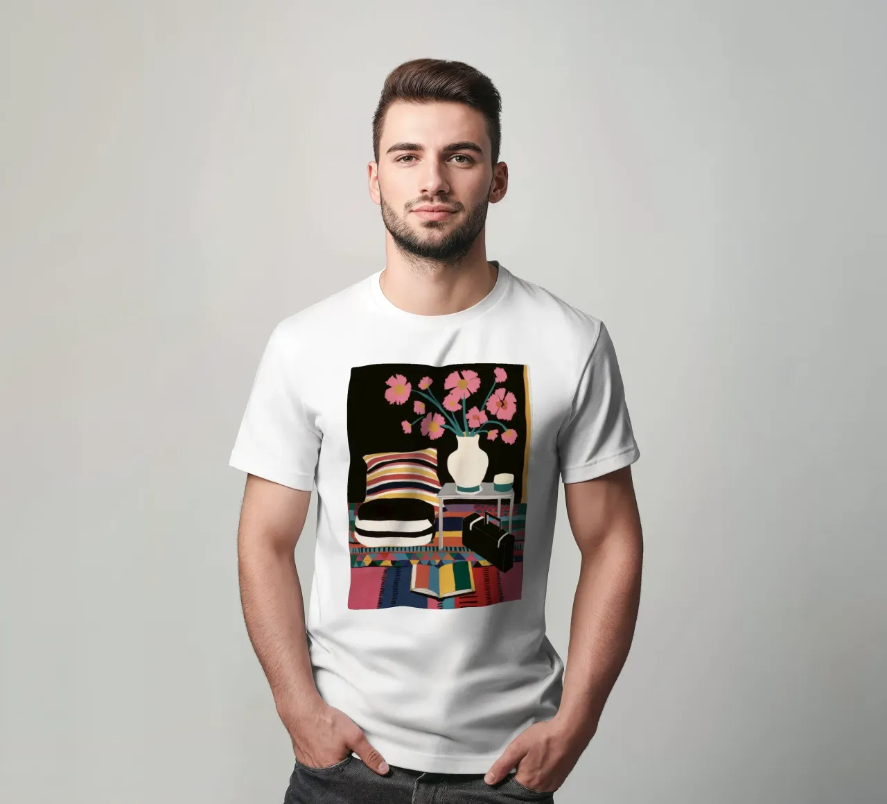 La quiete del mucchio di cuscini t-shirt da Stone Decade