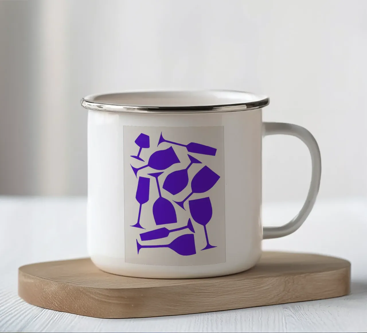 Wine Glasses tazza in smalto da Pure