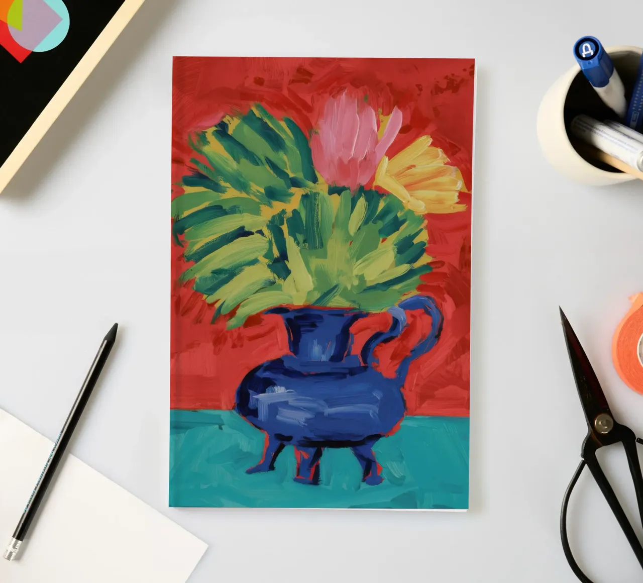 Blue Pitcher Monstera notebook by Pan Denim