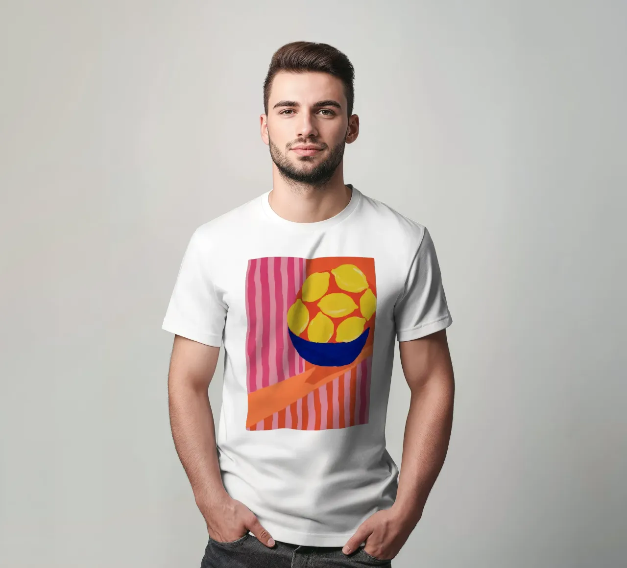 Handgehaltene Zitronenschale T-Shirt von Stone Decade