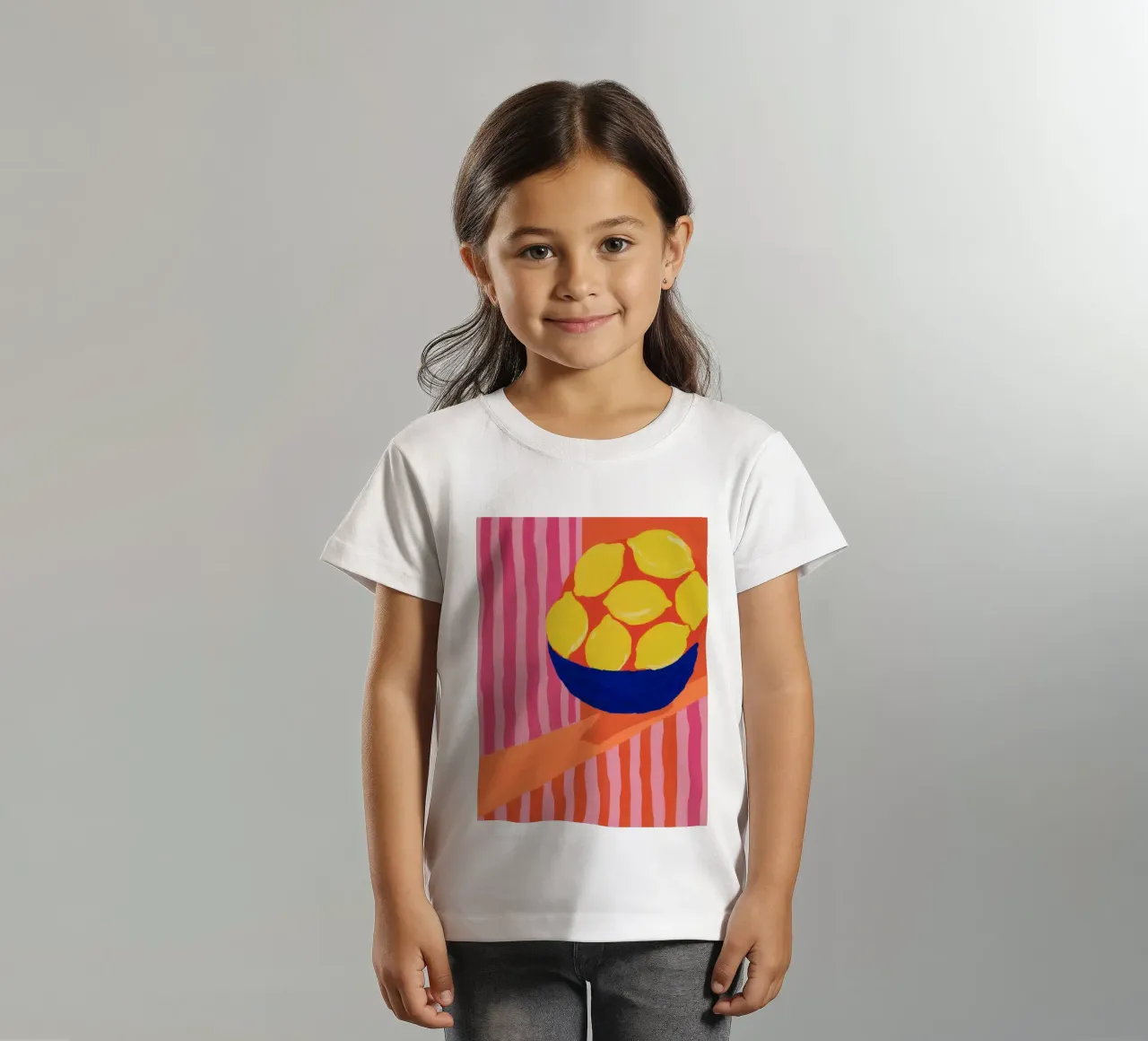 Hand Held Lemon Bowl kids t-shirt by Stone Decade