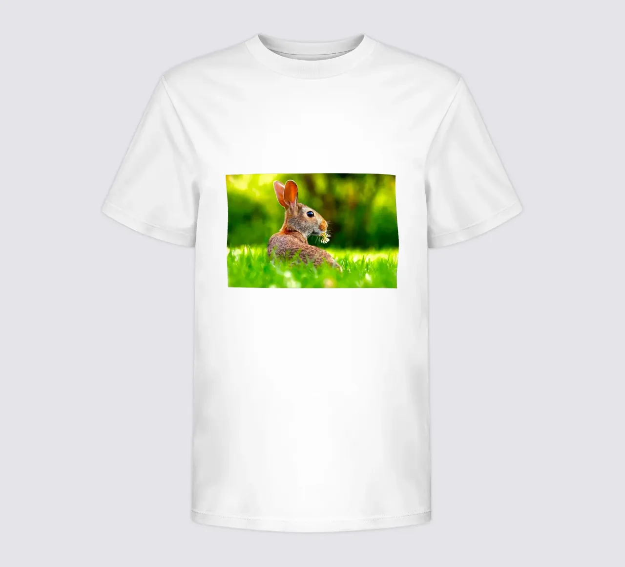 greenery rabbit kids t-shirt by animal story home