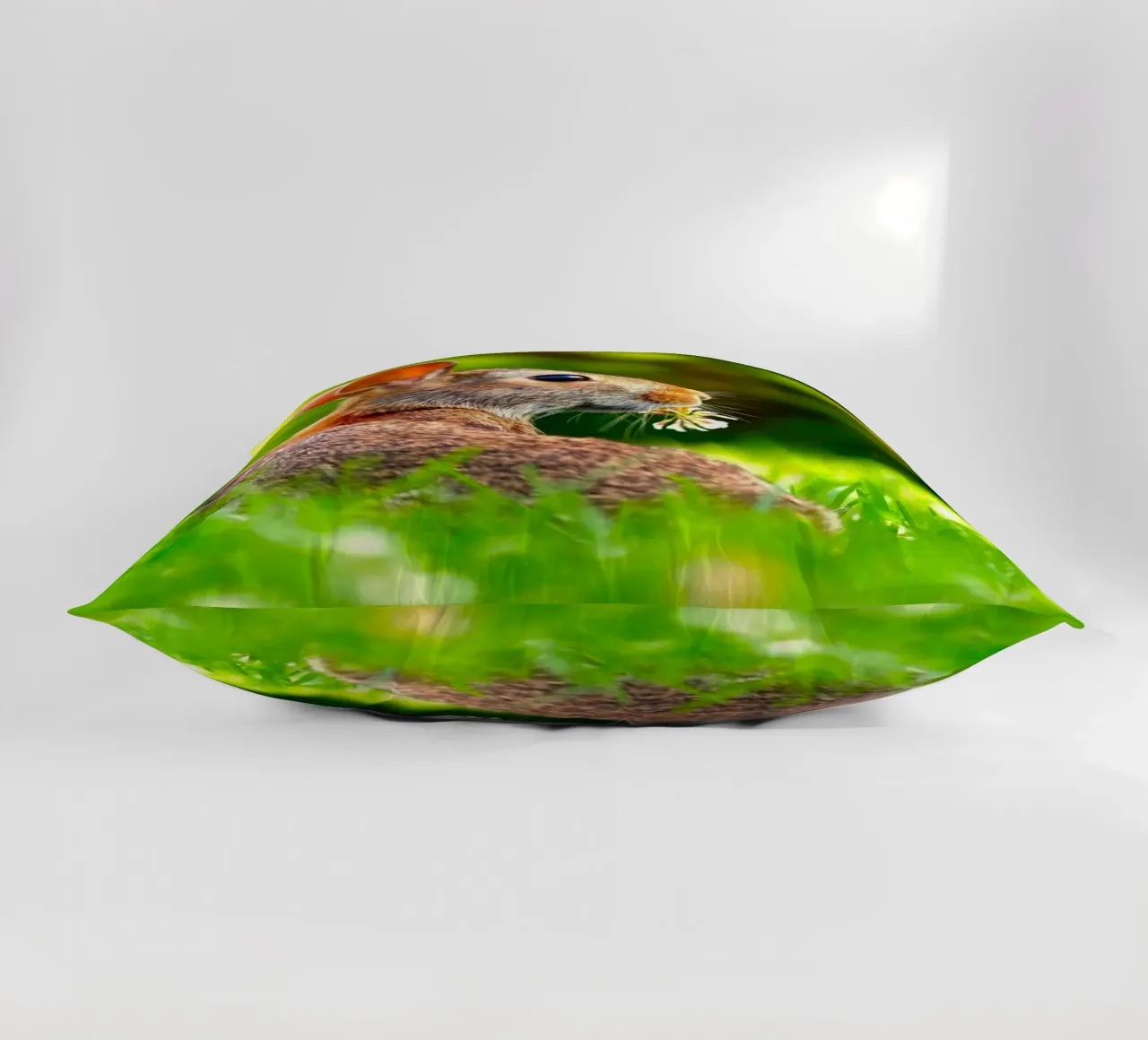greenery rabbit decorative cushion by animal story home