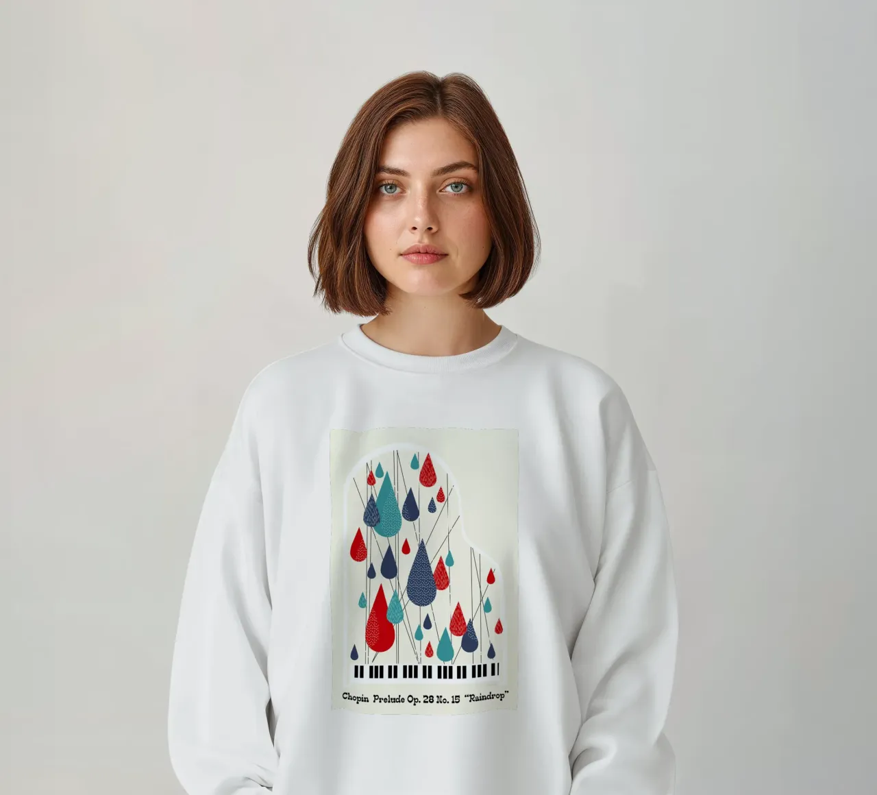 Chopin - Raindrop Prelude by Prelude Posters felpa da Prelude Posters