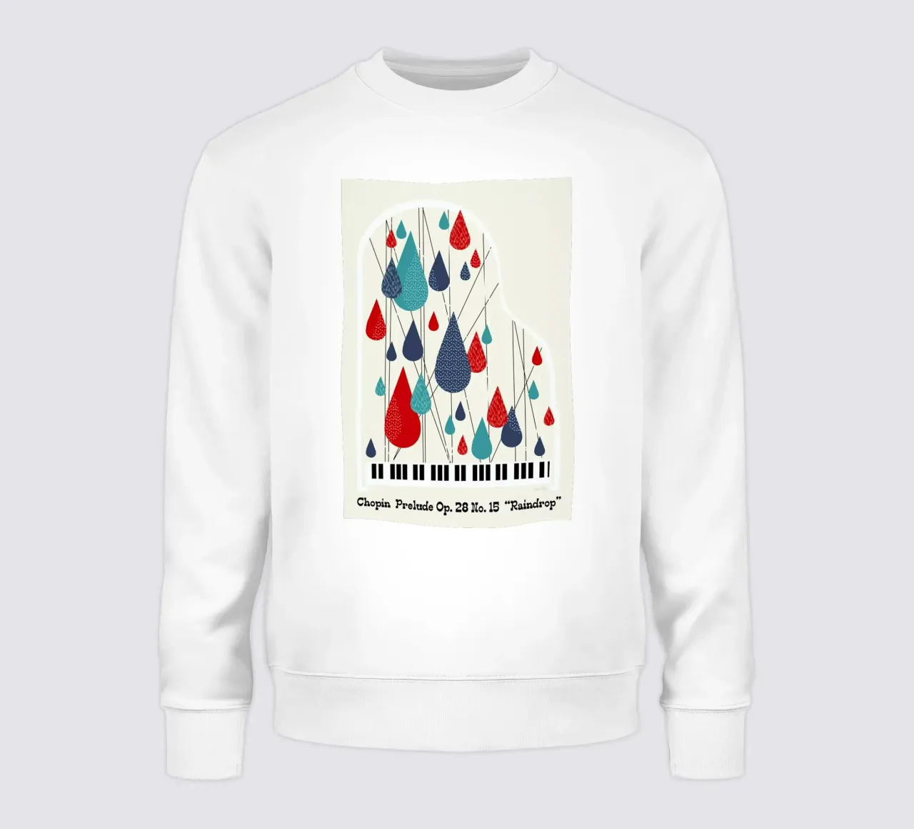 Chopin - Raindrop Prelude by Prelude Posters sudadera de Prelude Posters