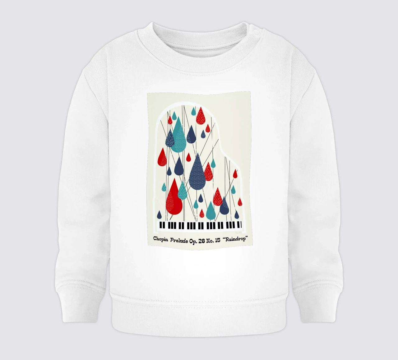 Chopin - Raindrop Prelude by Prelude Posters felpa neonato da Prelude Posters