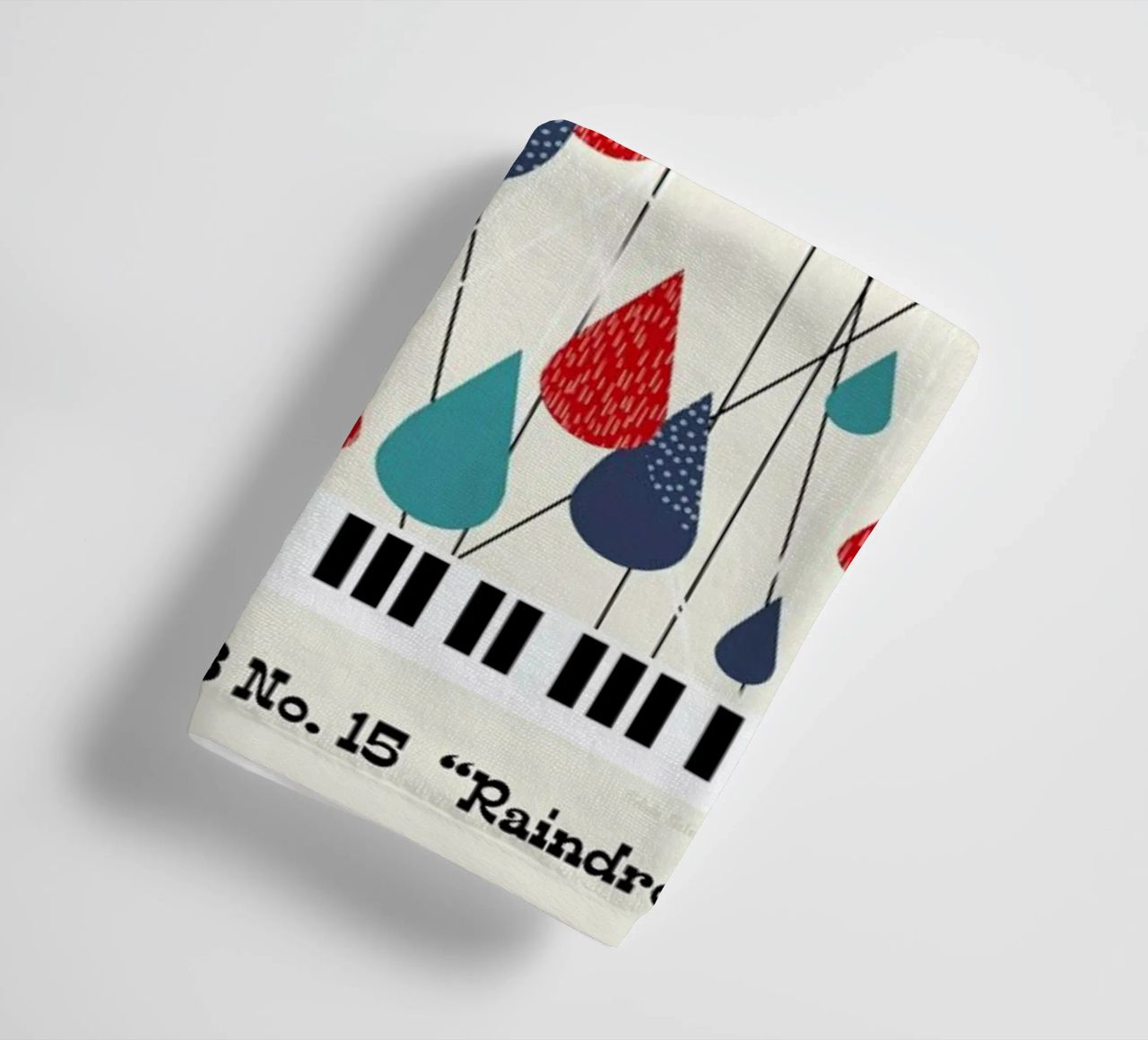 Chopin - Raindrop Prelude by Prelude Posters Handtuch von Prelude Posters