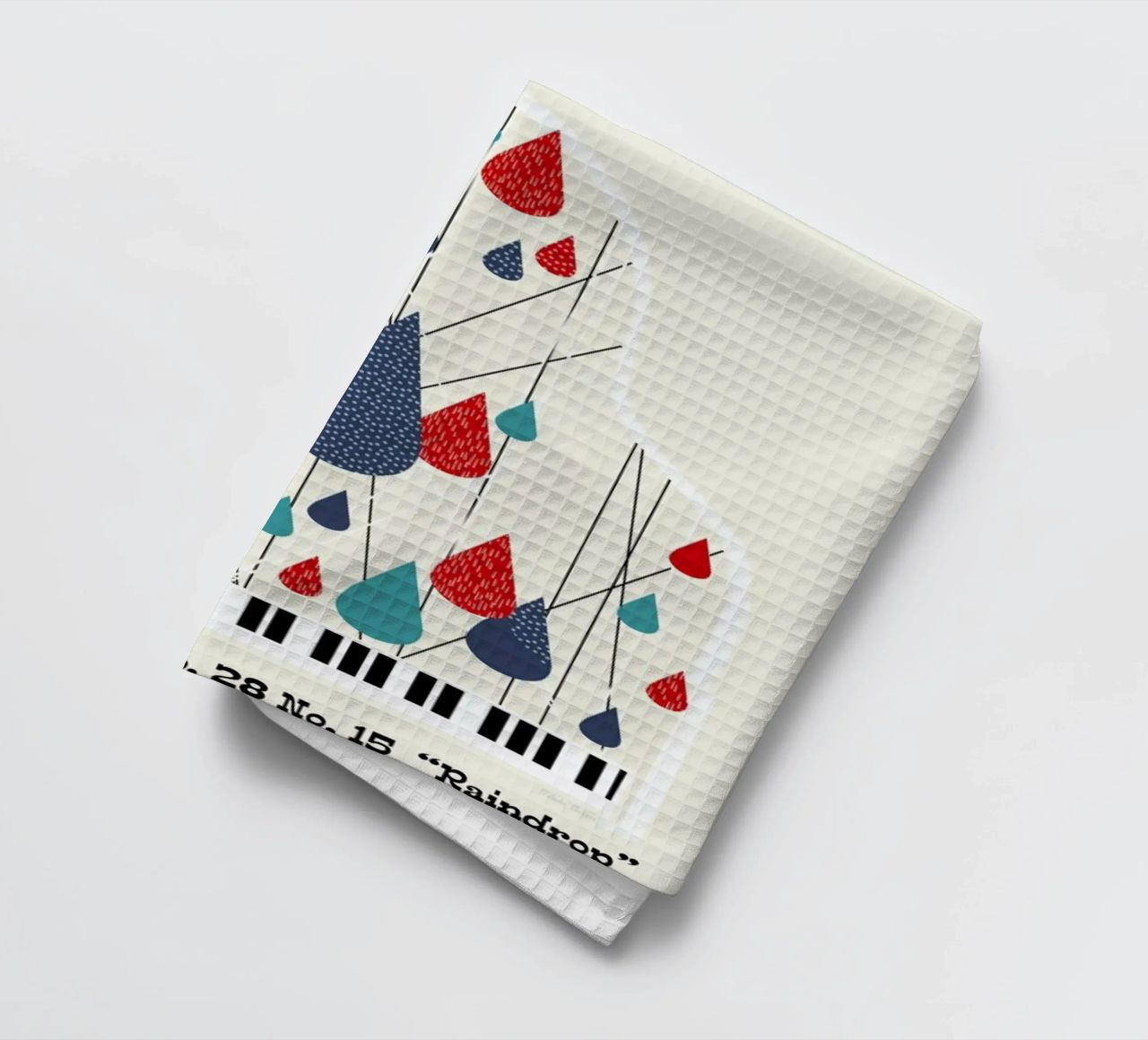 Chopin - Raindrop Prelude by Prelude Posters Geschirrtuch von Prelude Posters
