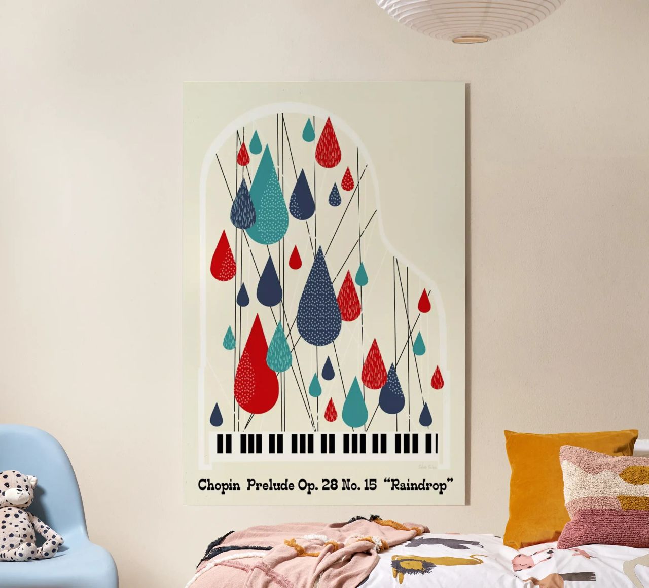 Chopin - Raindrop Prelude by Prelude Posters plexiglass da Prelude Posters