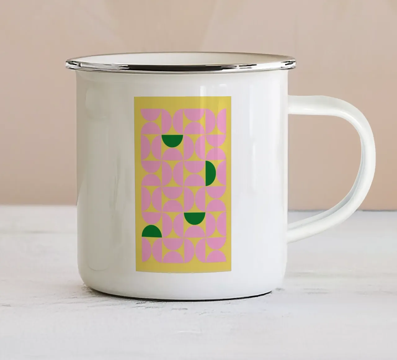 Geometric 8 tazza in smalto da Studio One